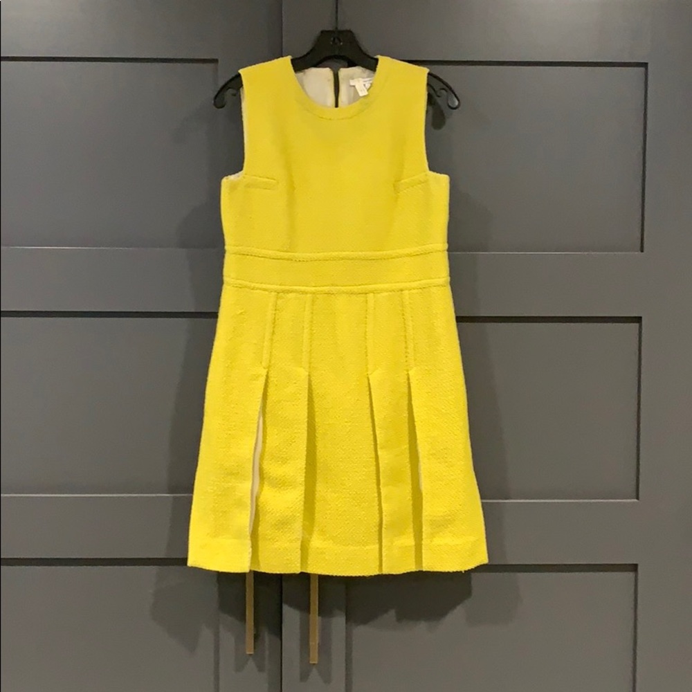 DVF Tweed Empire Waste Dress with Pockets
